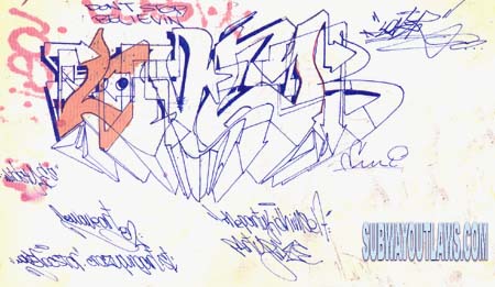 Graffiti outlines