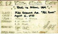 Flayer del Kool Herc en 1520 Sedgwick Avenue